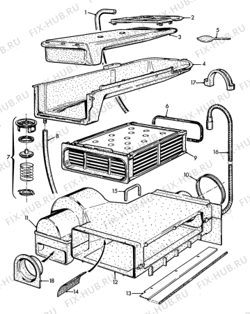 Взрыв-схема стиральной машины Electrolux WT600 - Схема узла Dryer equipment